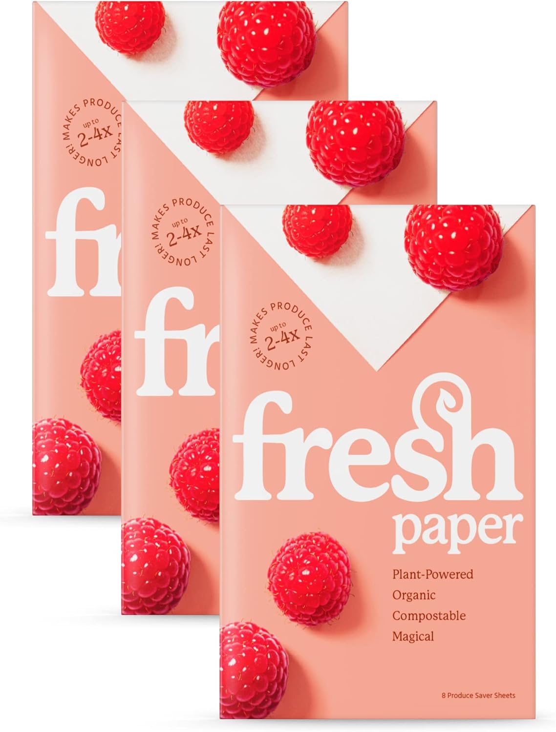 FRESHPAPER Food Saver Sheets Keep Produce Fresh 2-4x Longer