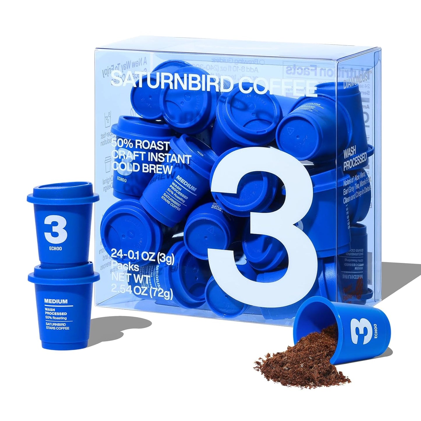 SATURNBIRD Instant Cold Brew Coffee - Smooth & Clean Blend