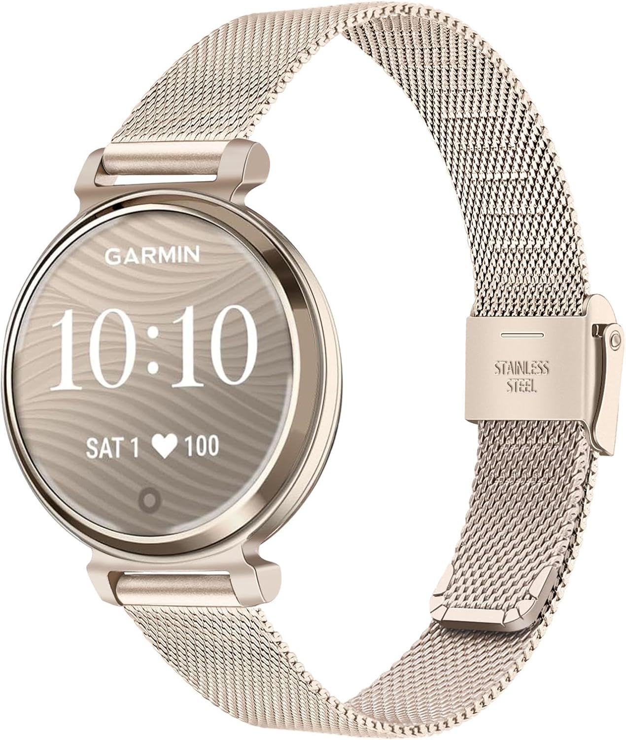 Stylish Stainless Mesh Band for Garmin Lily 2