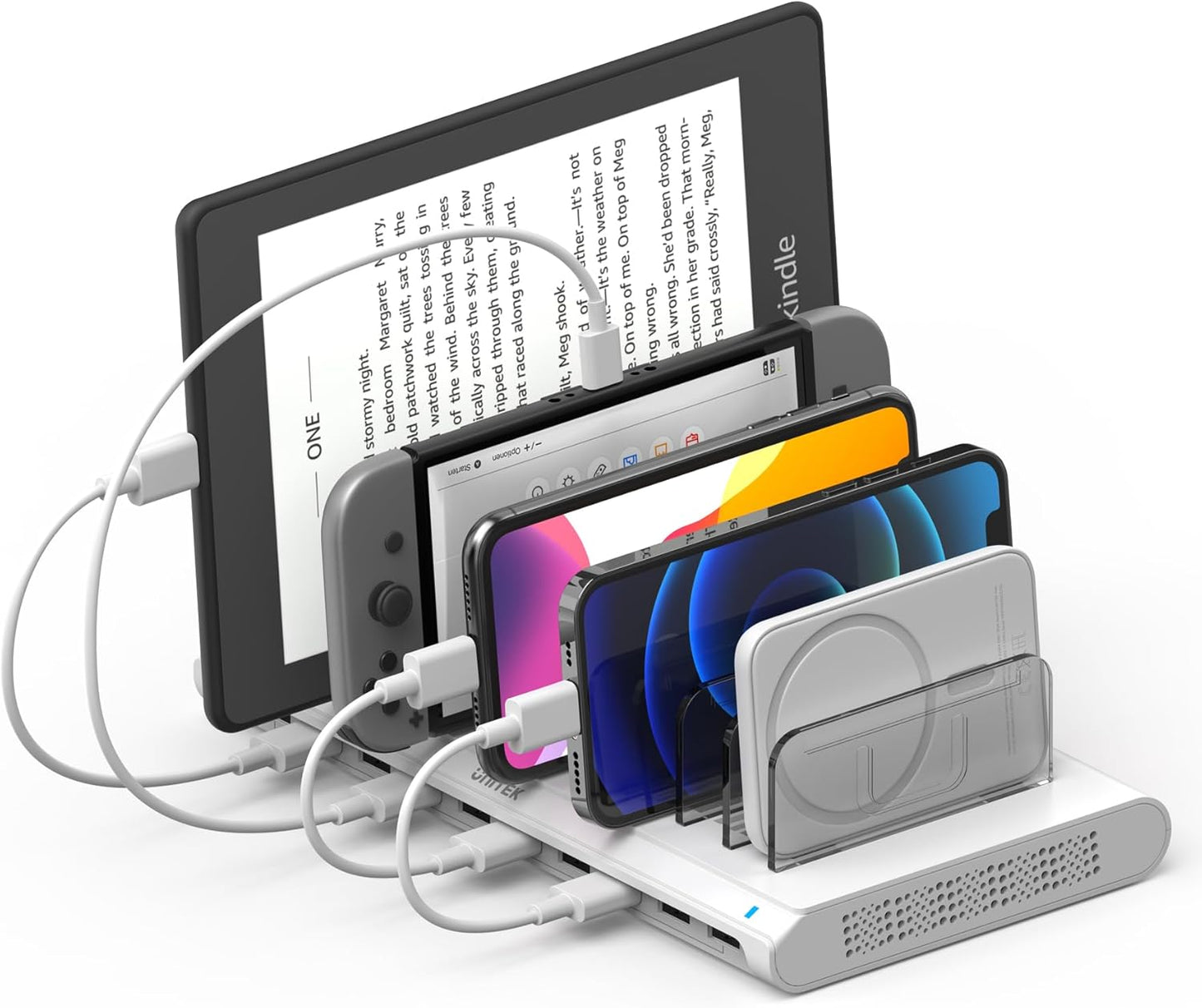 Unitek 10-Port USB Charging Station for Multiple Devices Efficiently
