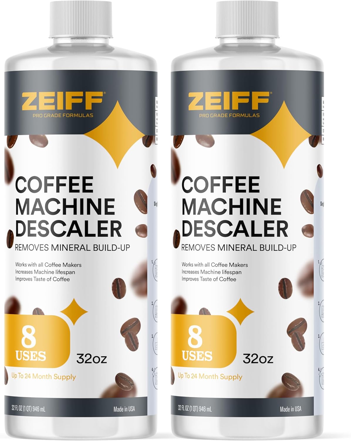 Powerful 8-Use Coffee Machine Descaler by Zeiff
