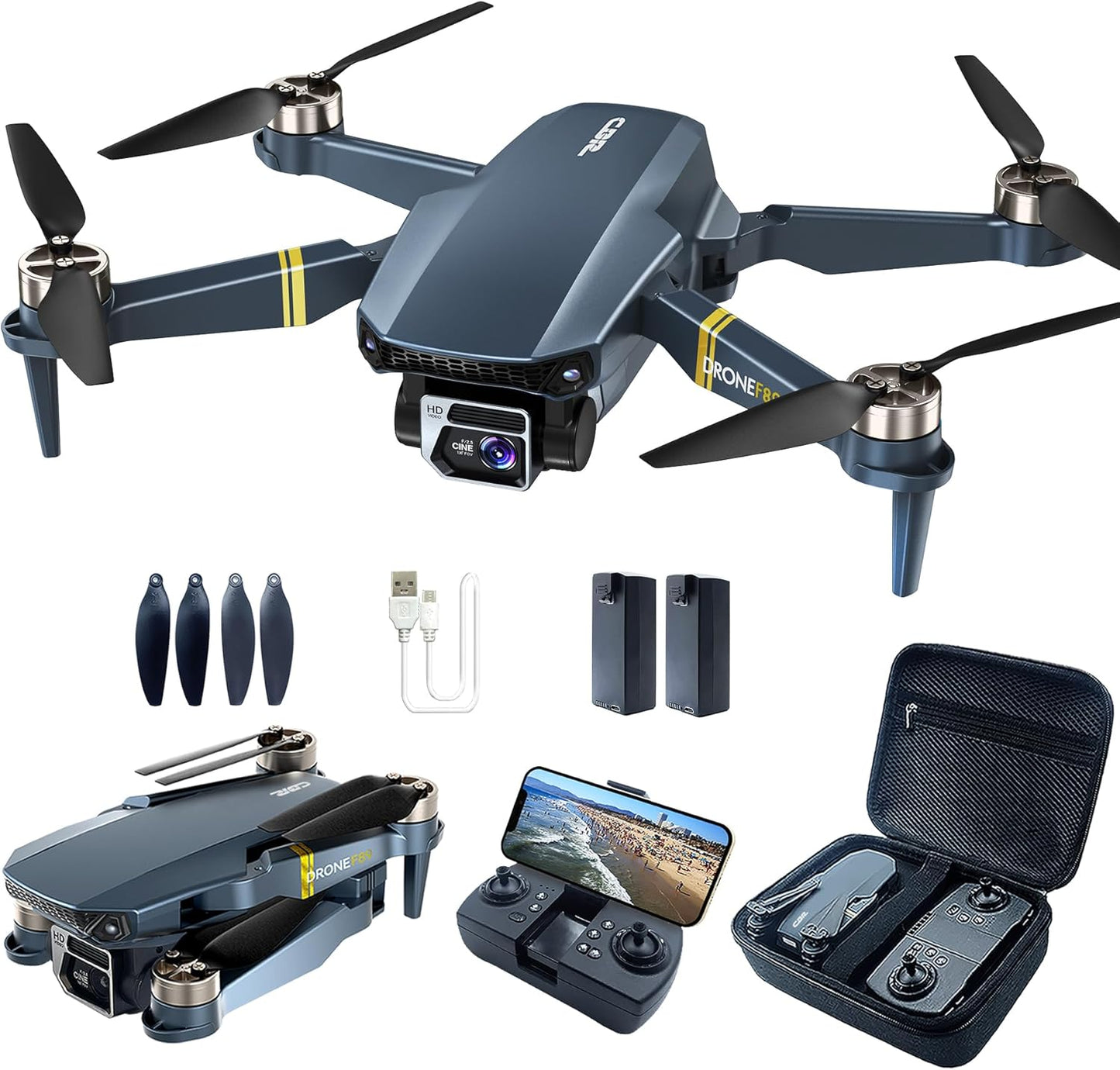 Ultimate 60+ Min Flight Drone | 4K HD Camera | Brushless Motor