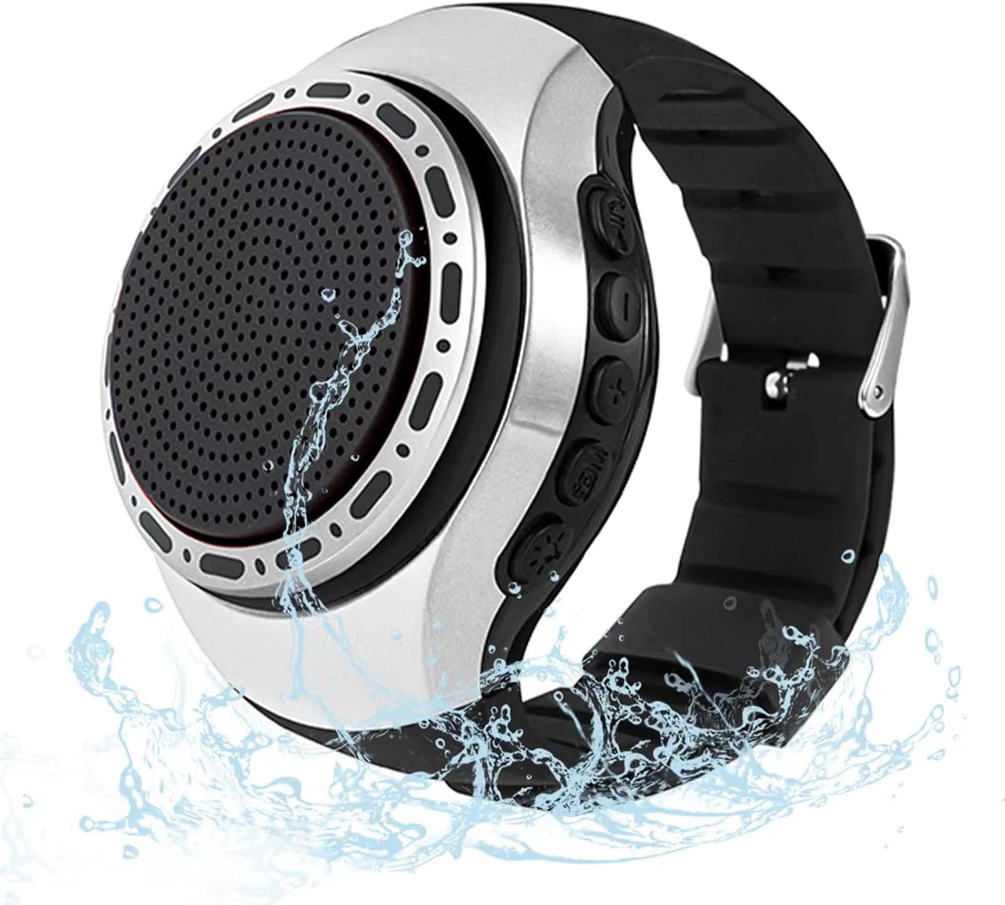ORIDECOR Waterproof Bluetooth Speaker Watch | Multi-Function FM Radio MP3 TWS Selfie | Long Standby | Silver
