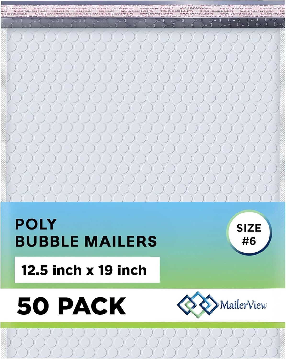 Large Poly Bubble Mailers #6 - 12.5x19.5 Inch Padded Envelopes