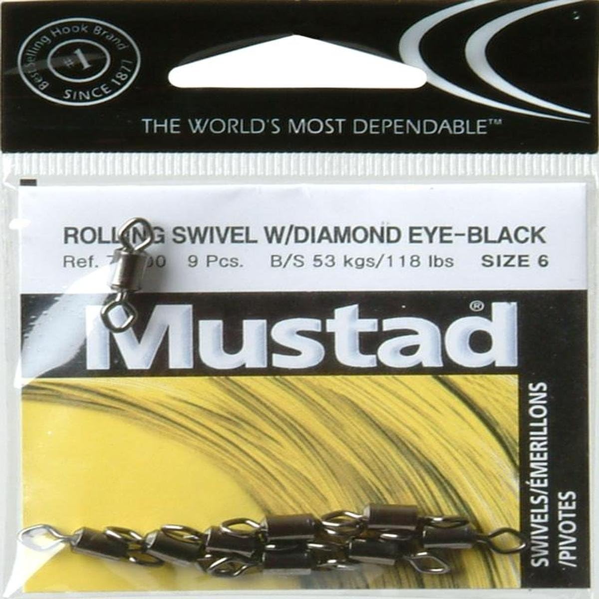 Mustad Diamond Eye Swivel - Superior Performance