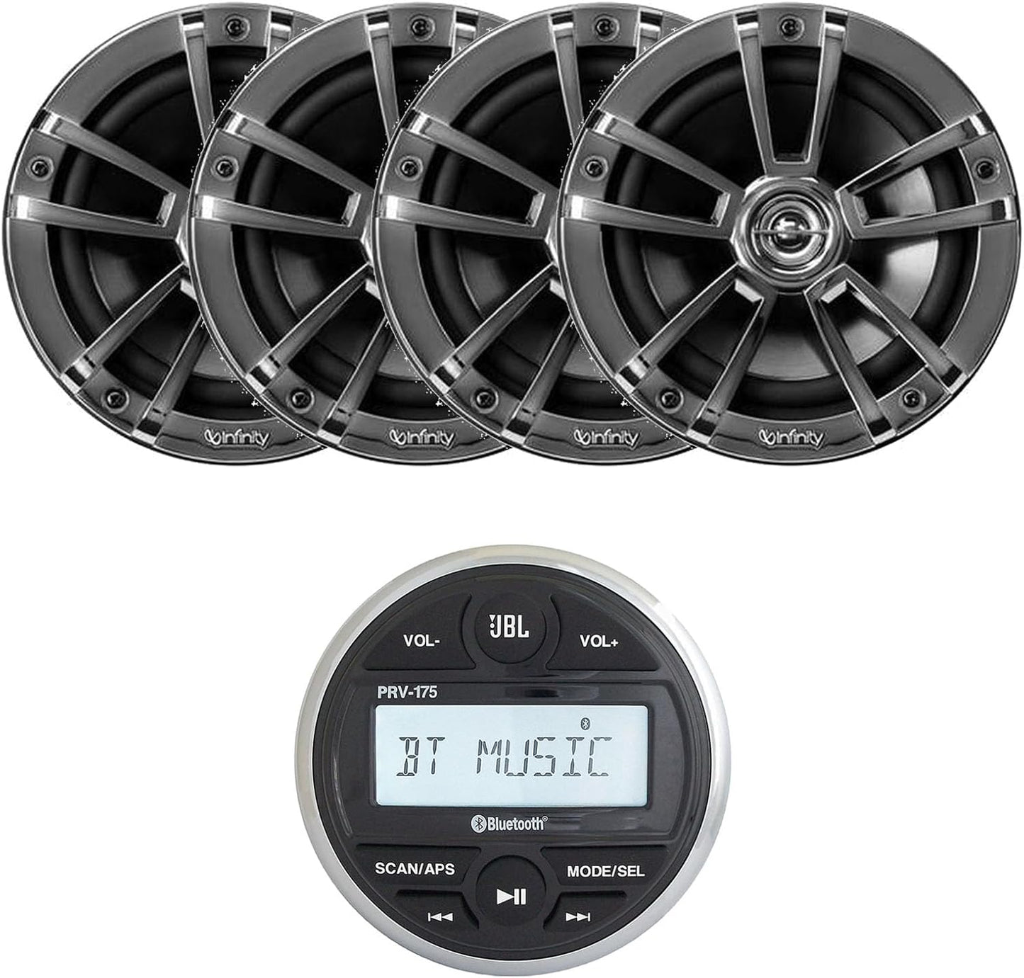 JBL Marine Bluetooth Stereo & 225W Speakers