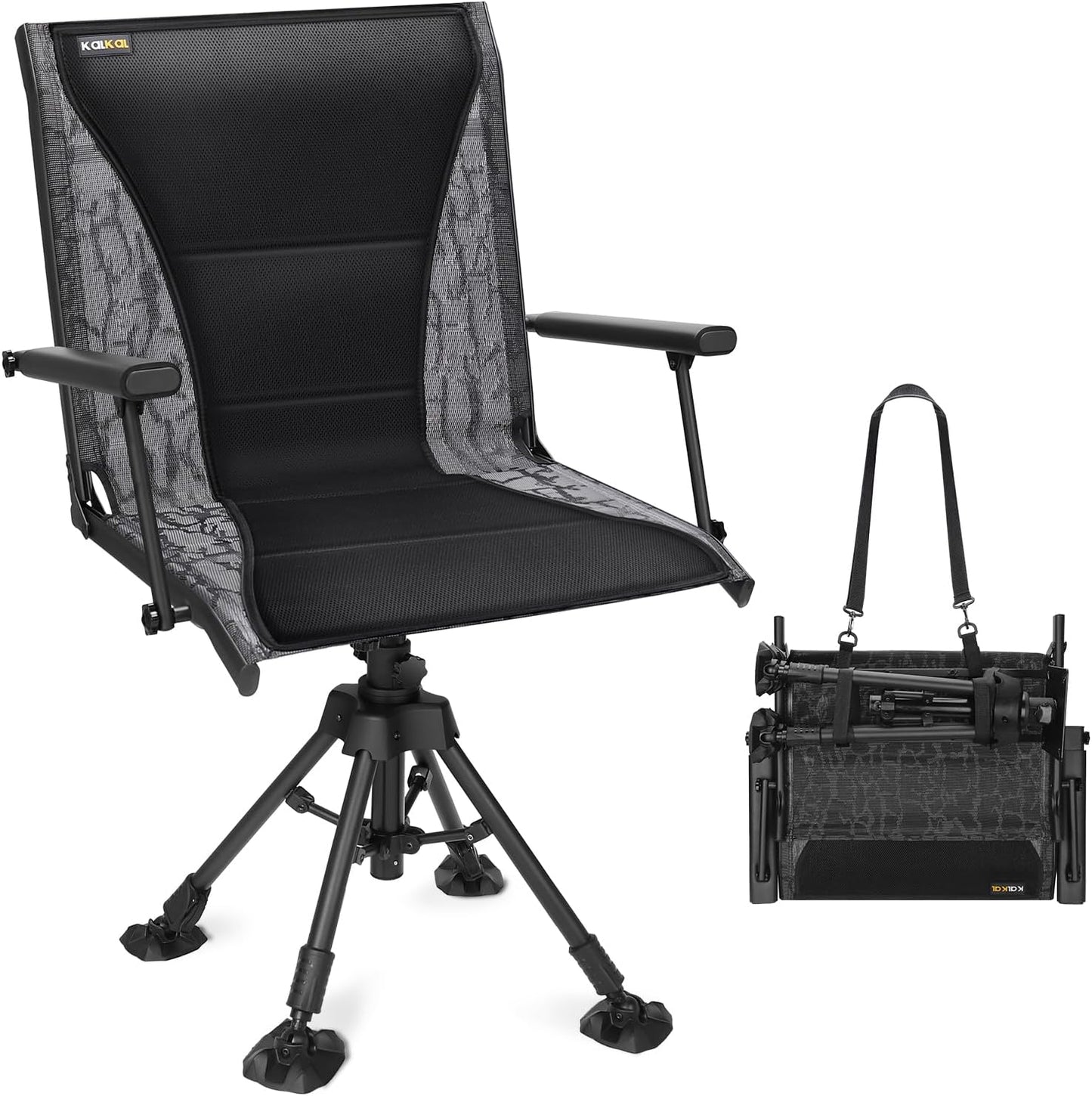 Kalkal Hunting Chair Upgrade 360 Swivel Silent Blind Chair