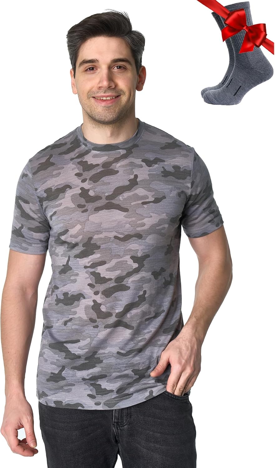 Merino Wool T-Shirt Mens for All-Season Comfort and Style