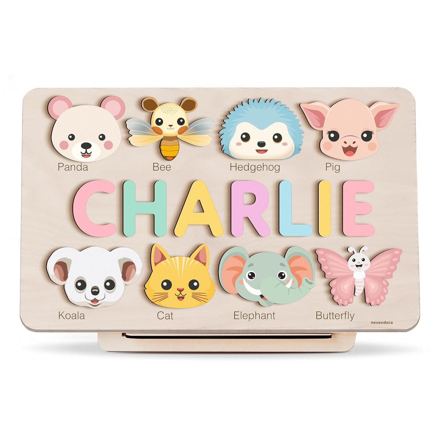 Custom Name Puzzle with Animals for Kids | Unique Personalized Gift