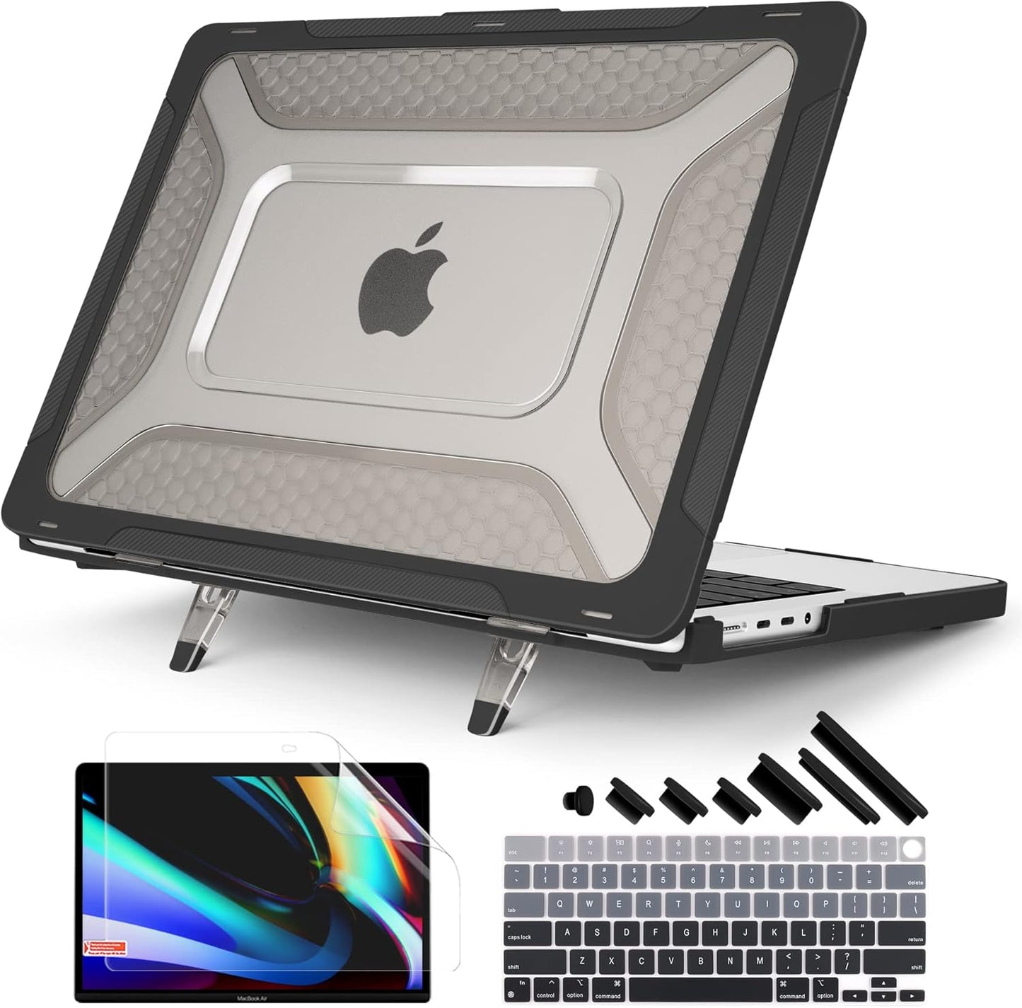 Batianda MacBook Pro 14 inch Case with Kickstand and Cover