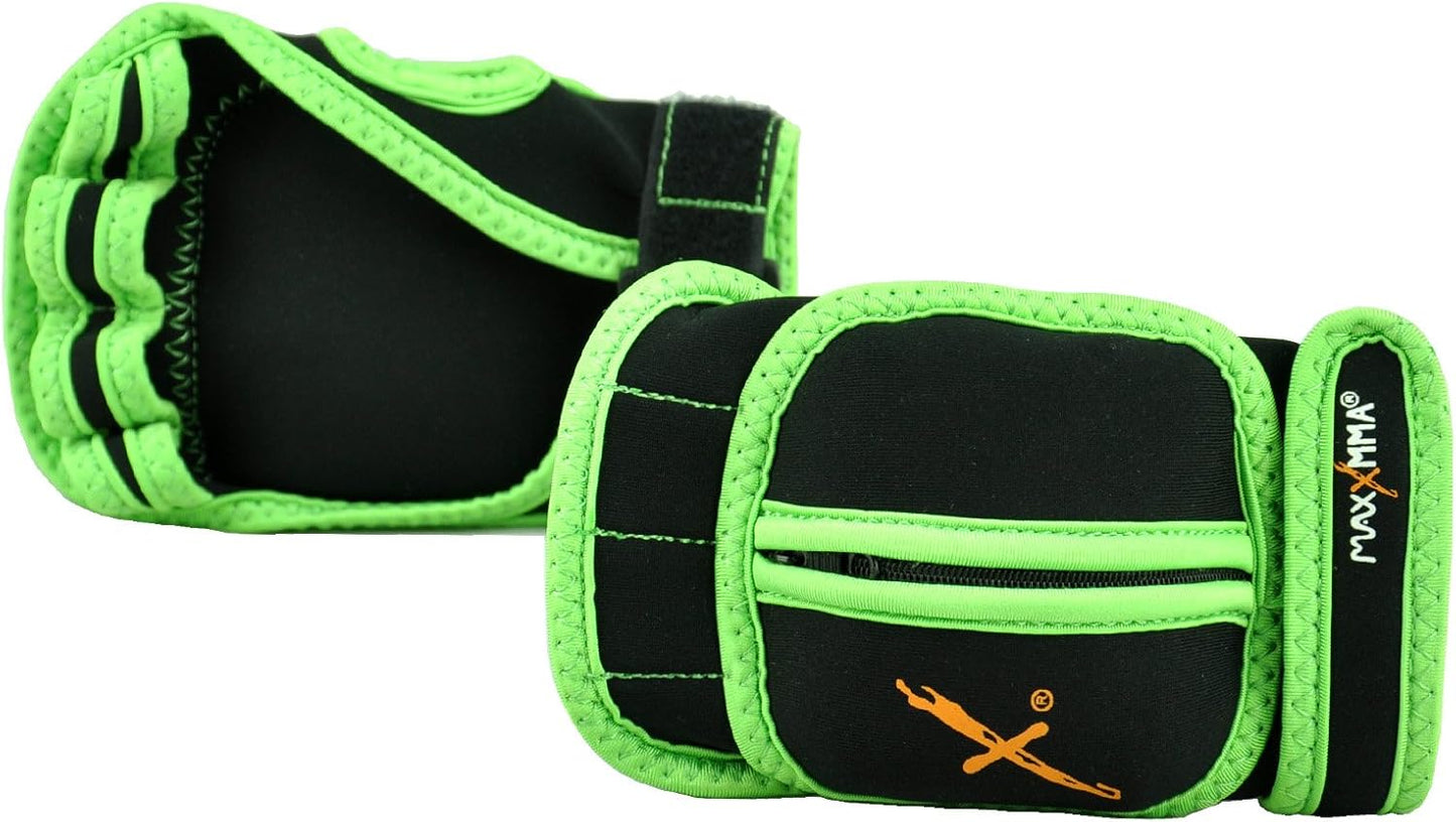 MaxxMMA 2 lb. Adjustable Weighted Gloves - Enhance Your Workout!