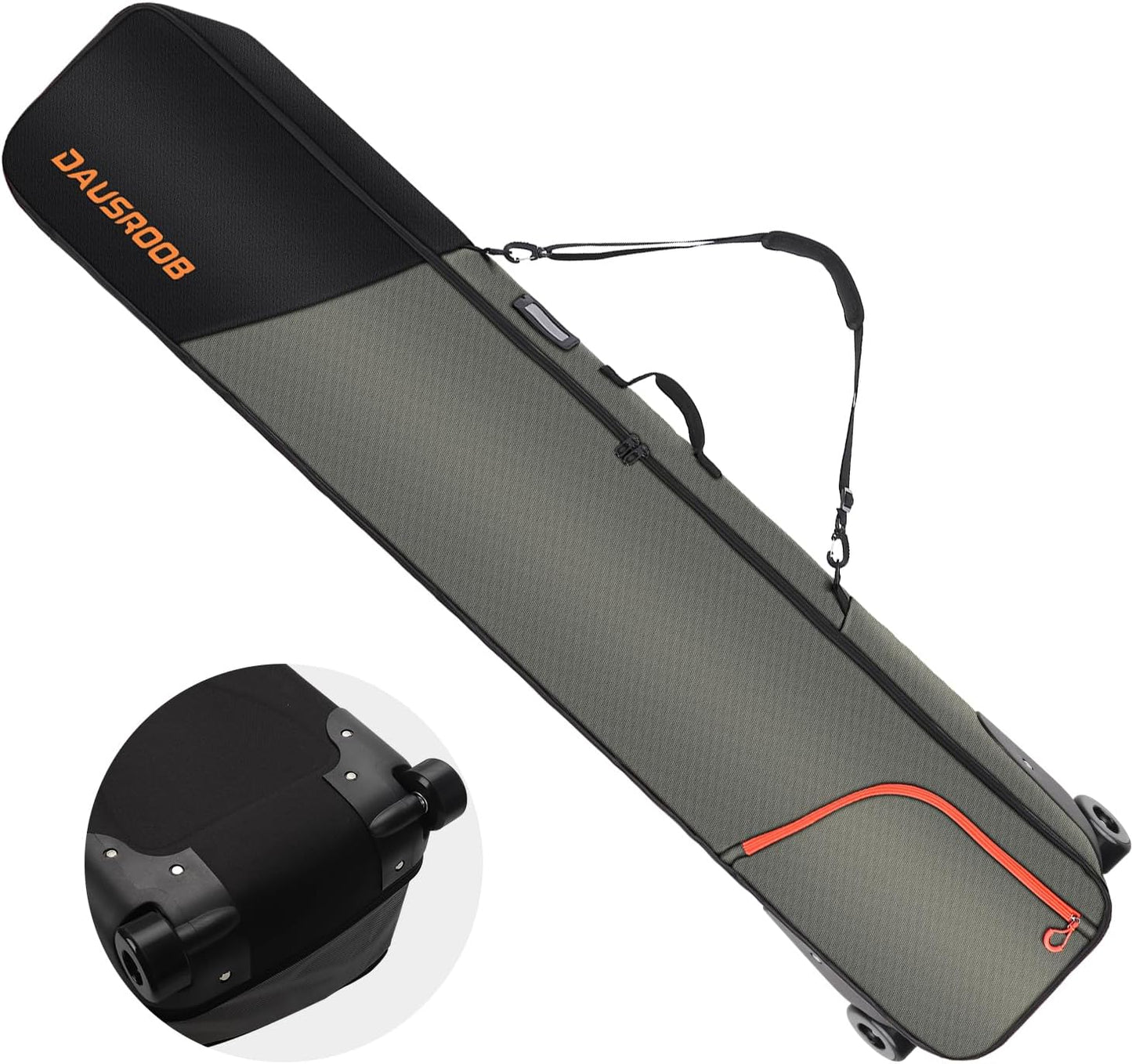 Travel in Style with DAUSROOB Rolling Ski Bag