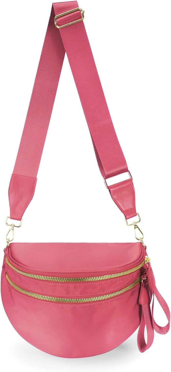 Spacious Nylon Crossbody Bag for Women - Trendy and Stylish