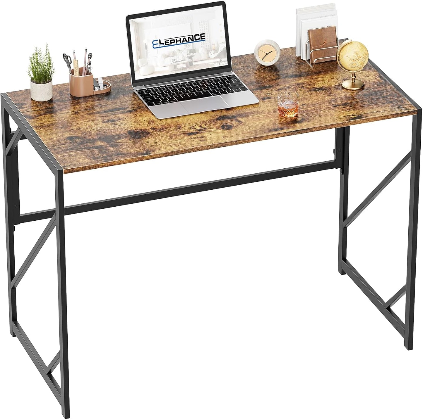 Elephance Folding Desk for Home Office - Compact and Sturdy