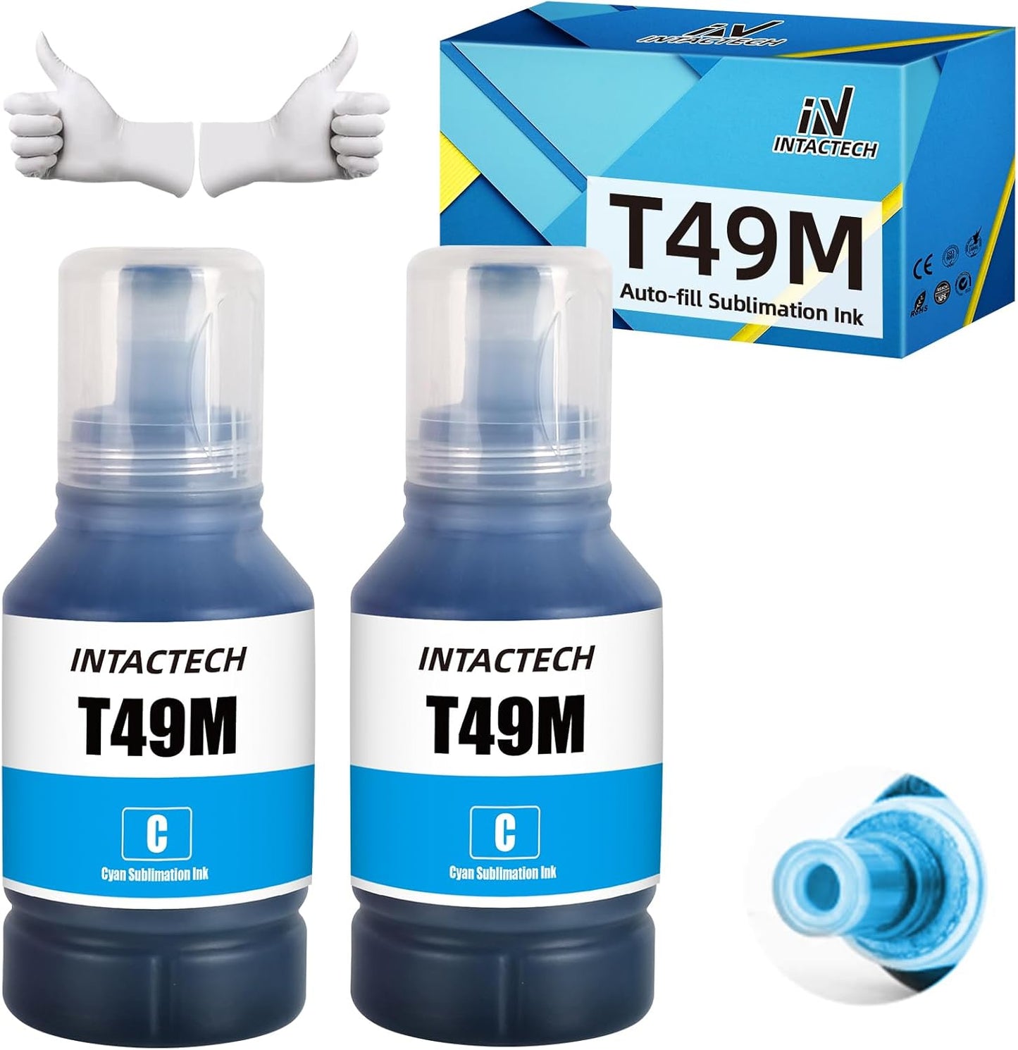 Vibrant Cyan Sublimation Ink 2-Pack