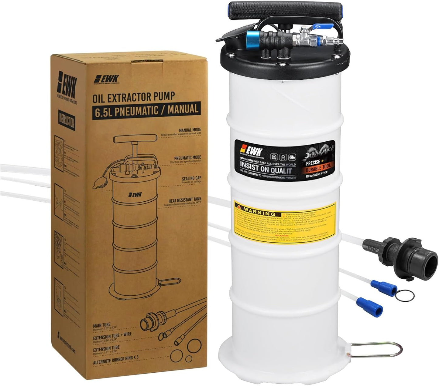 EWK 6.5L Pneumatic Manual Oil Extractor for Easy Oil Changes
