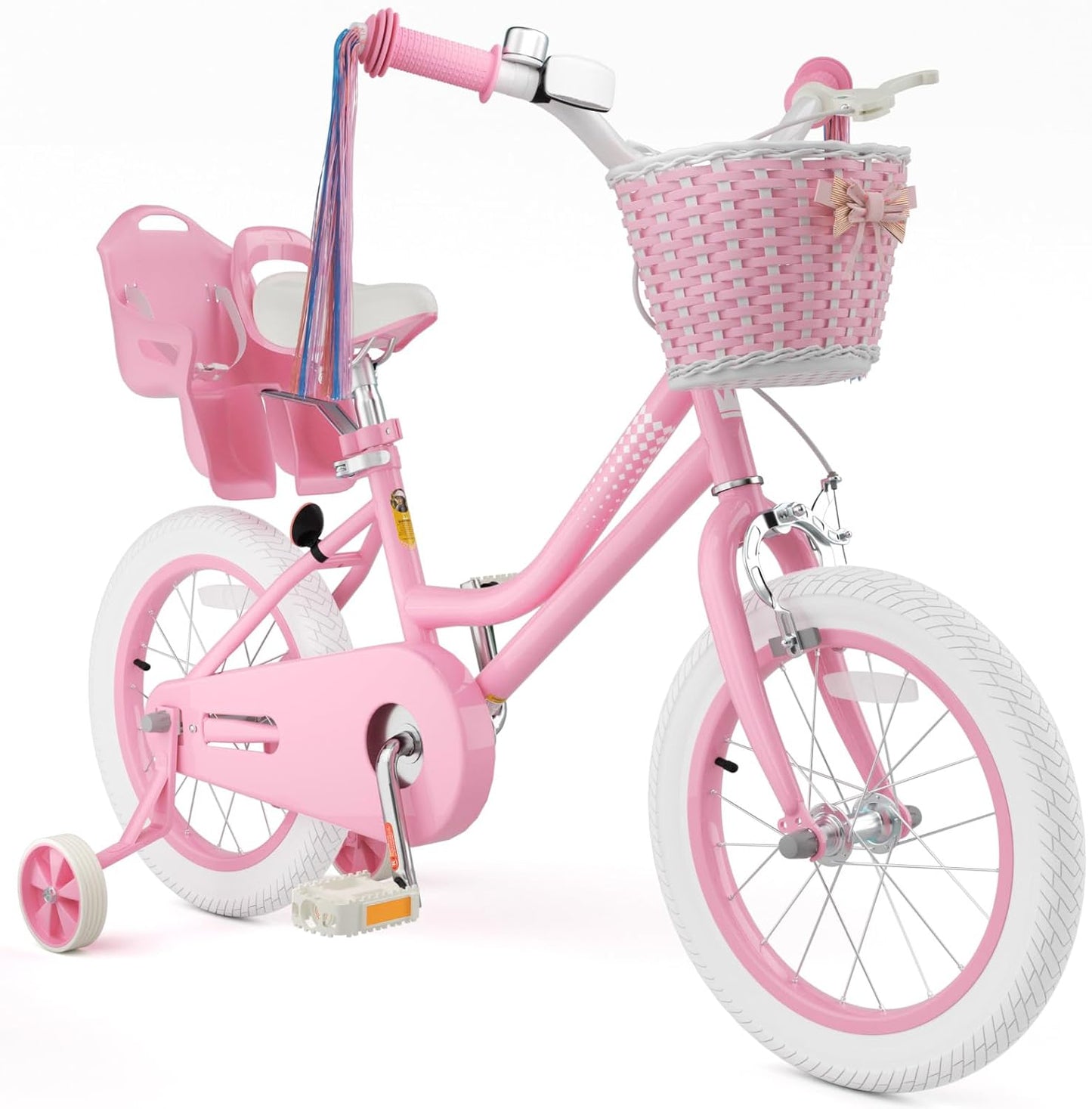 Glaf Girls Bike with Training Wheels for Kids Age 2-12 Years
