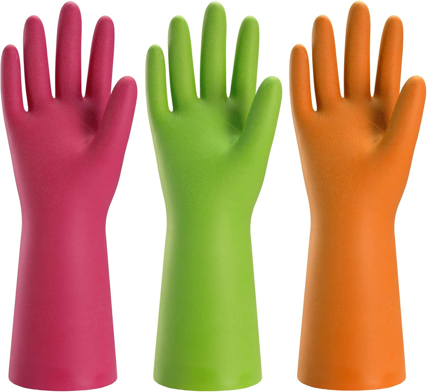 Bamllum 3 Pairs Reusable Cleaning Gloves - Flexible & Waterproof!