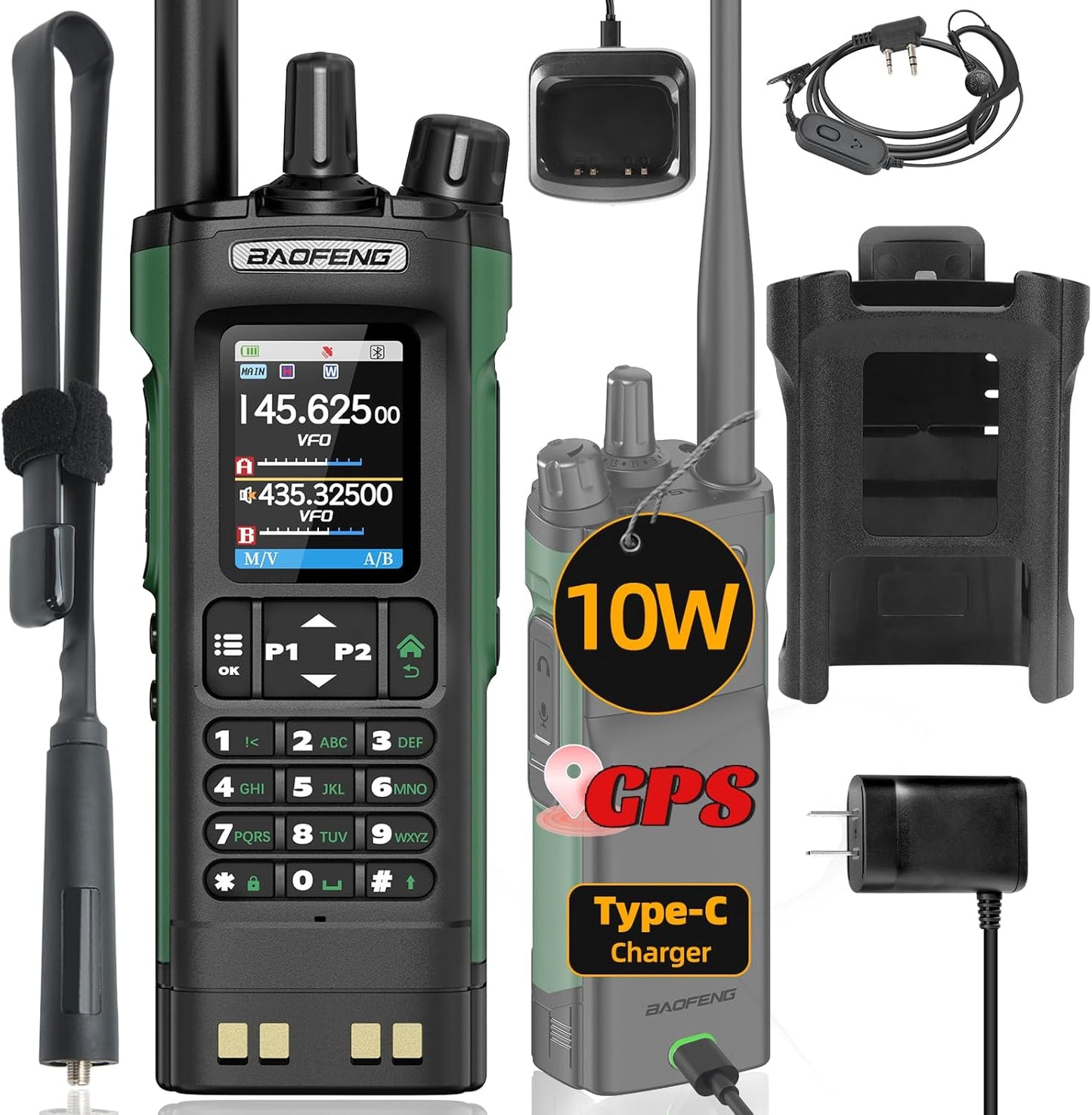 Baofeng UV32 Handheld Ham Radio with GPS and Long Range Features