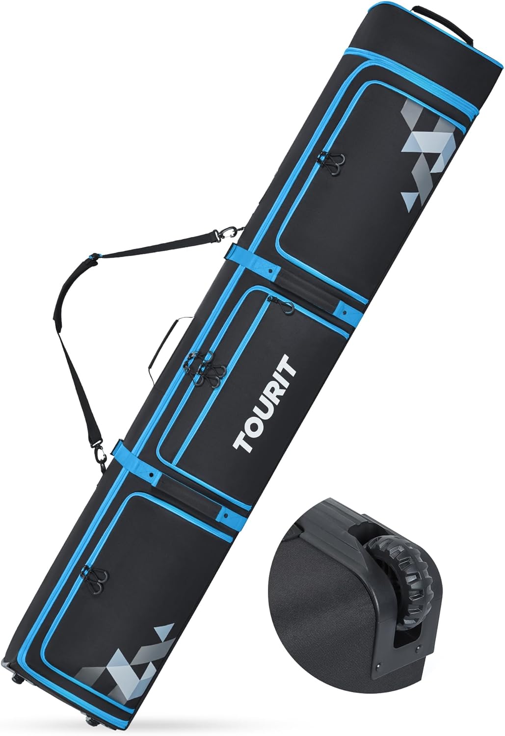 TOURIT Ski Bag: Padded, Extendable 170-185CM