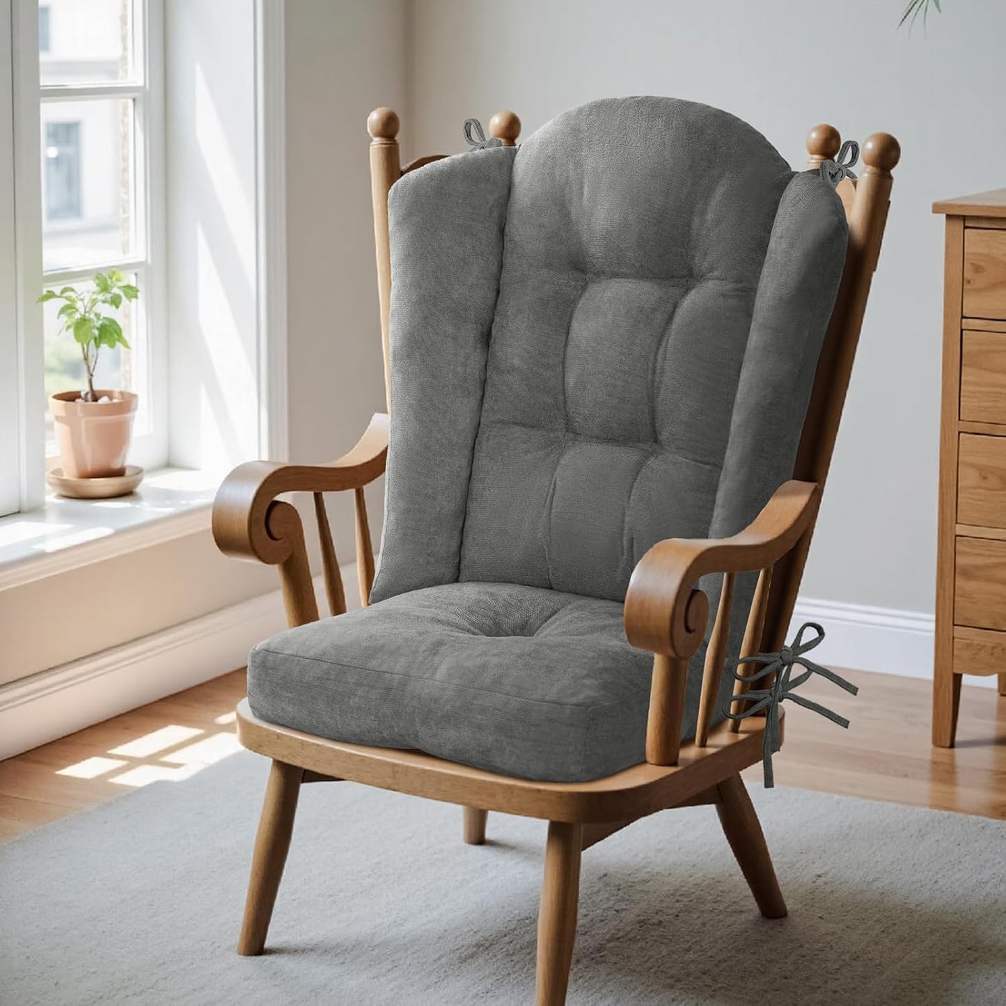 Wingback Rocking Chair Cushion Set for Ultimate Comfort