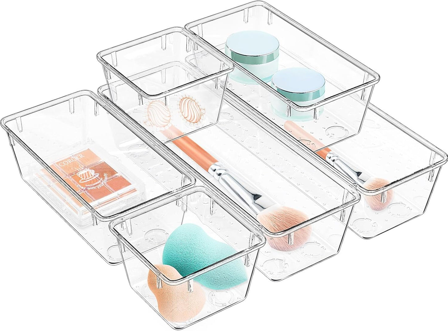 WOWBOX Clear Acrylic Drawer Organizers: Declutter with Style!