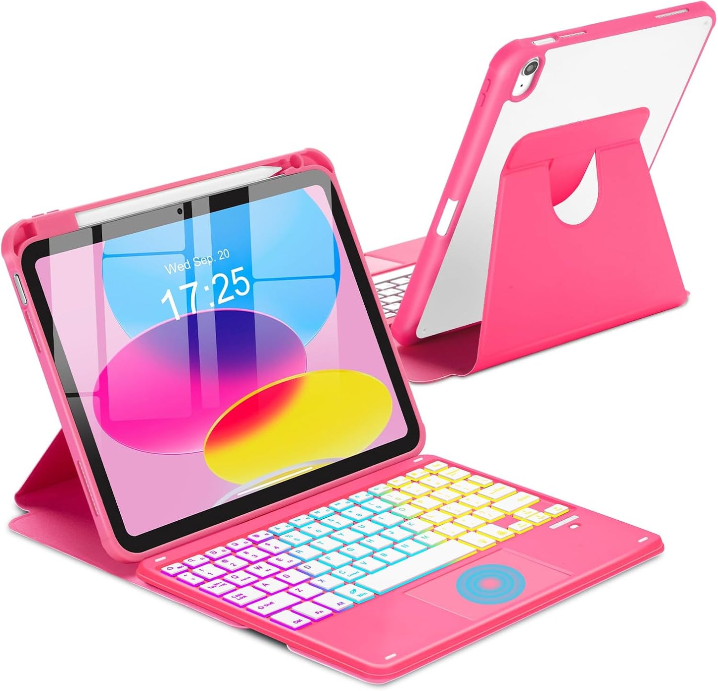 Touchpad Keyboard Case for iPad 11th 10th Gen with Backlight