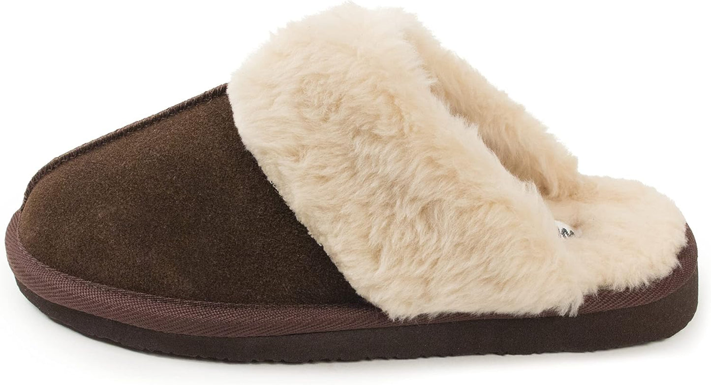 Minnetonka Women's Chesney Scuff Flat: Comfy Suede Slippers
