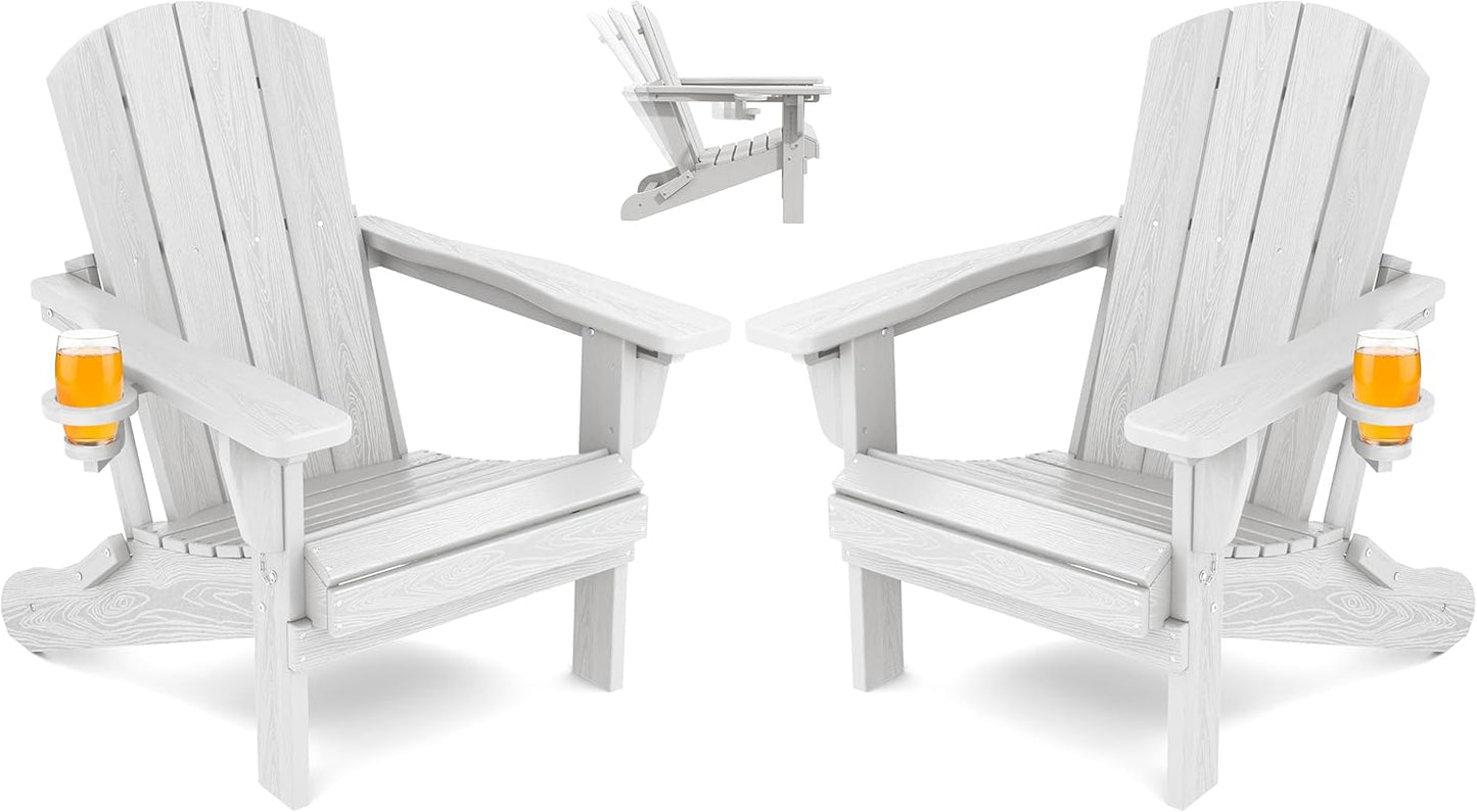 Reclining Adirondack Chair Set of 2 for Ultimate Comfort