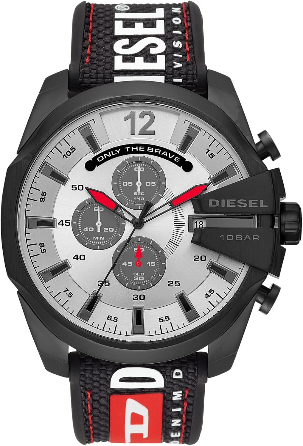 Diesel Mega Chief Stainless Steel Men's Watch: Bold Style & Function