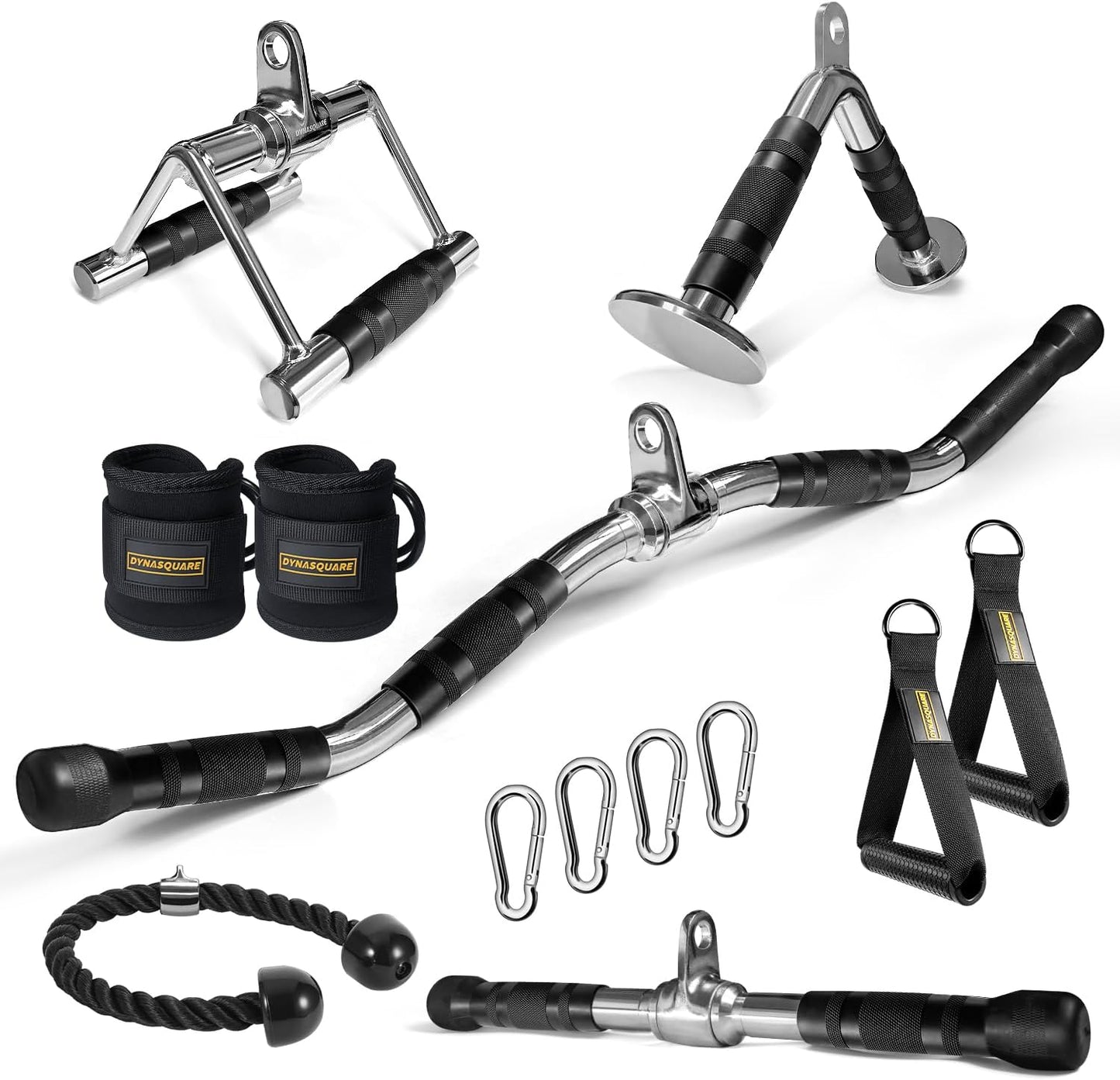 LAT Pulldown Attachments Combo for Cable Machines - Heavy Duty
