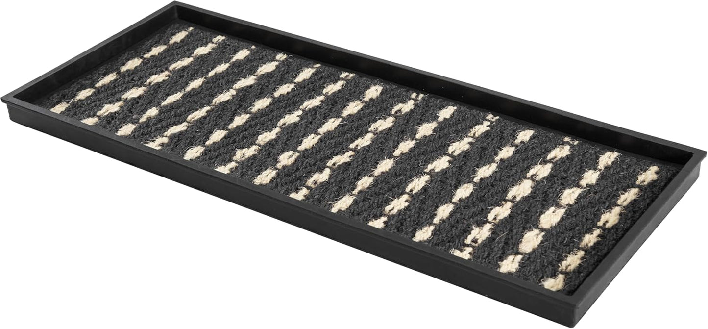 Heavy Duty Waterproof Rubber Shoe Storage Mat for Entryway