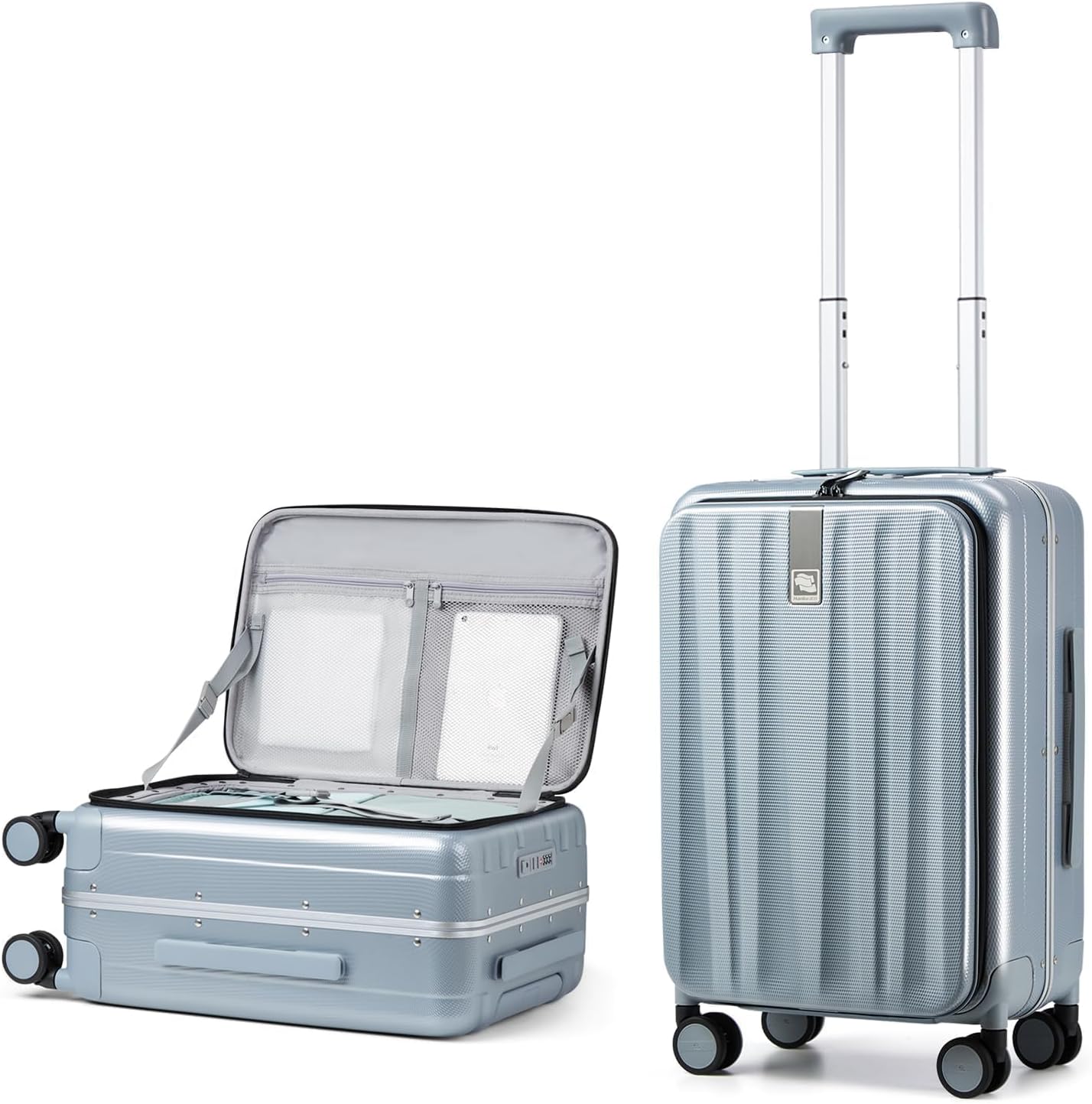 Hanke 20 Inch Carry On Suitcase with Top Open Design for Travel