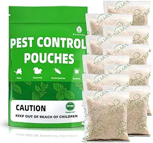 SUAVEC Pest Control Pouches for Mice and Rodent Repellent