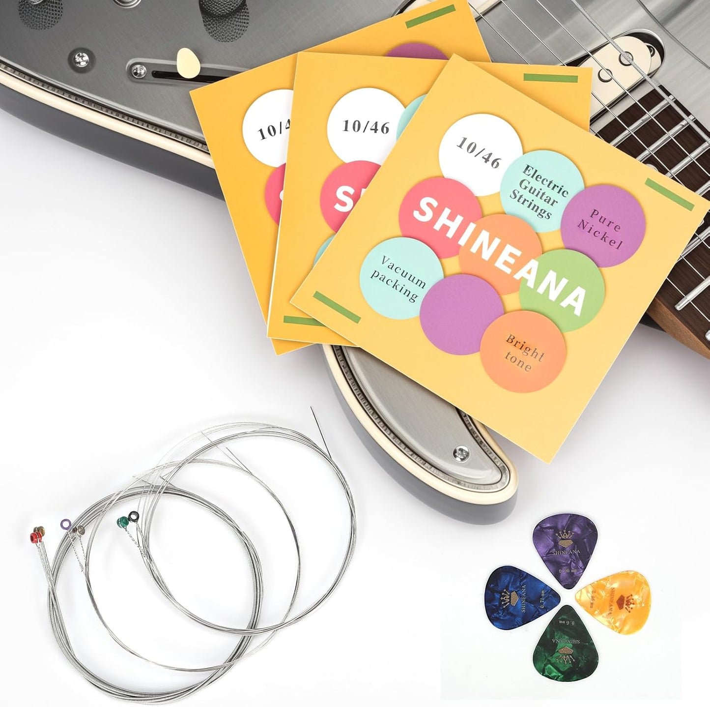 Longest-Lasting Bright Tone 3-Pack Guitar Strings