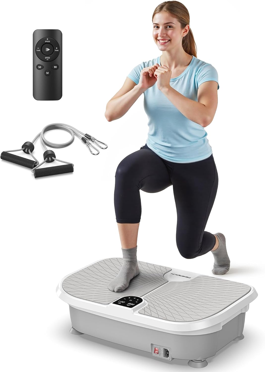 FEIERDUN Vibration Plate Exercise Machine for Home Fitness