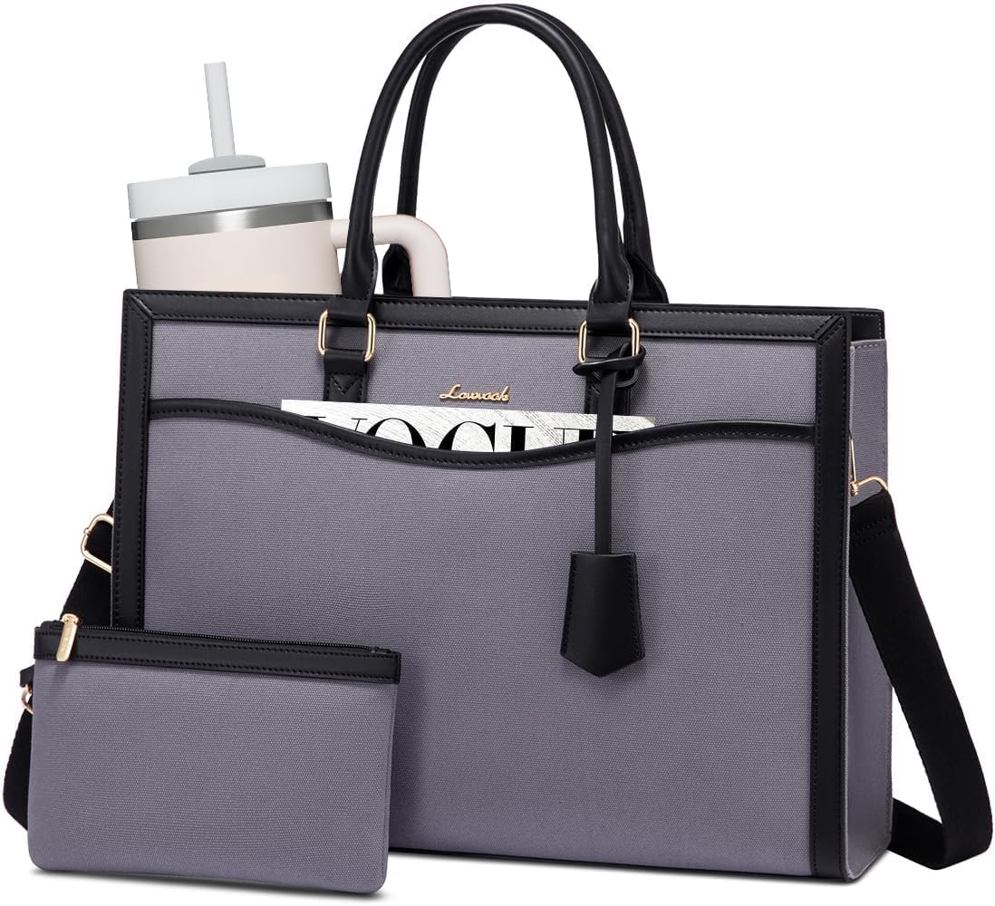 LOVEVOOK Laptop Tote Bag for Women - Stylish Work Briefcase