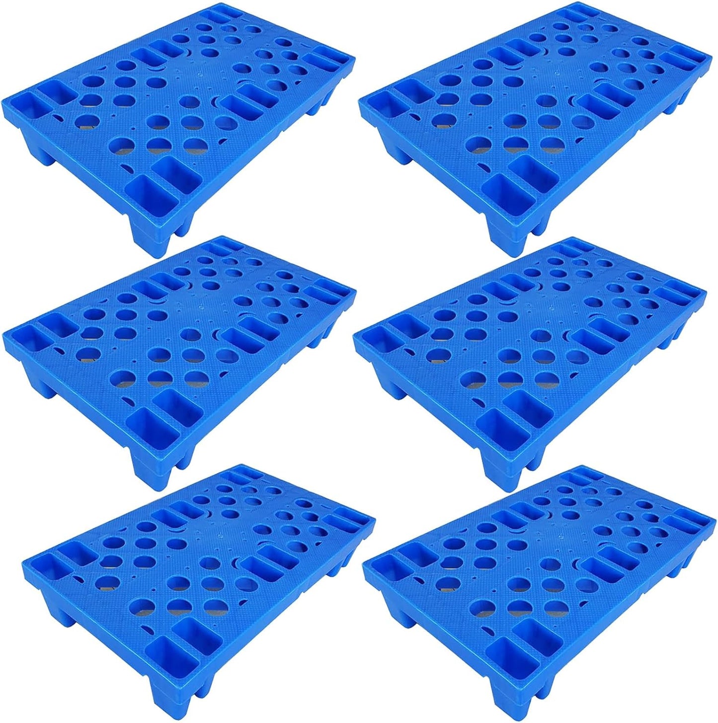 Lightweight Nestable Blue Polyethylene Pallets for Storage