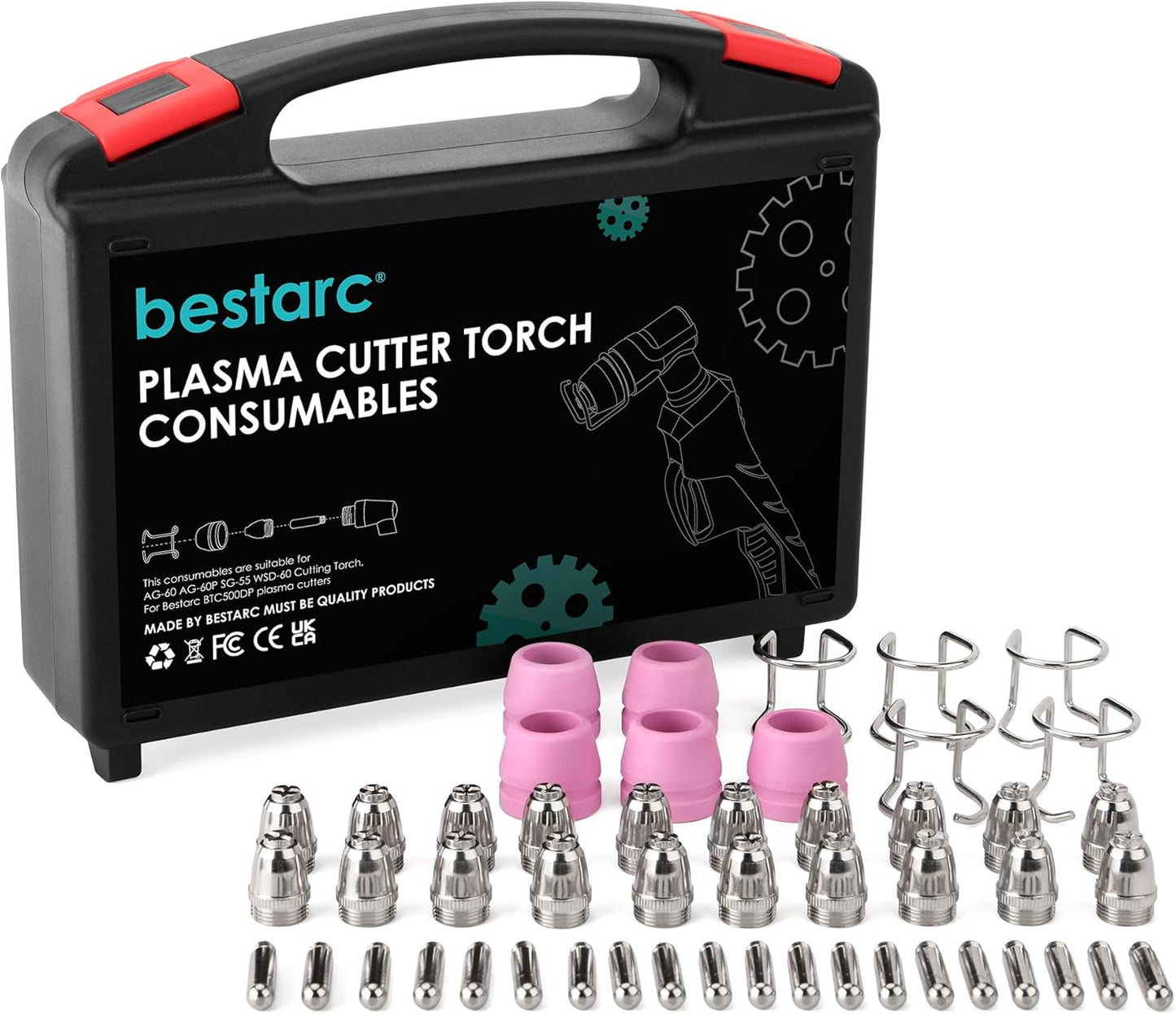 AG60P Plasma Cutter Torch Consumables Kit for Professional Use
