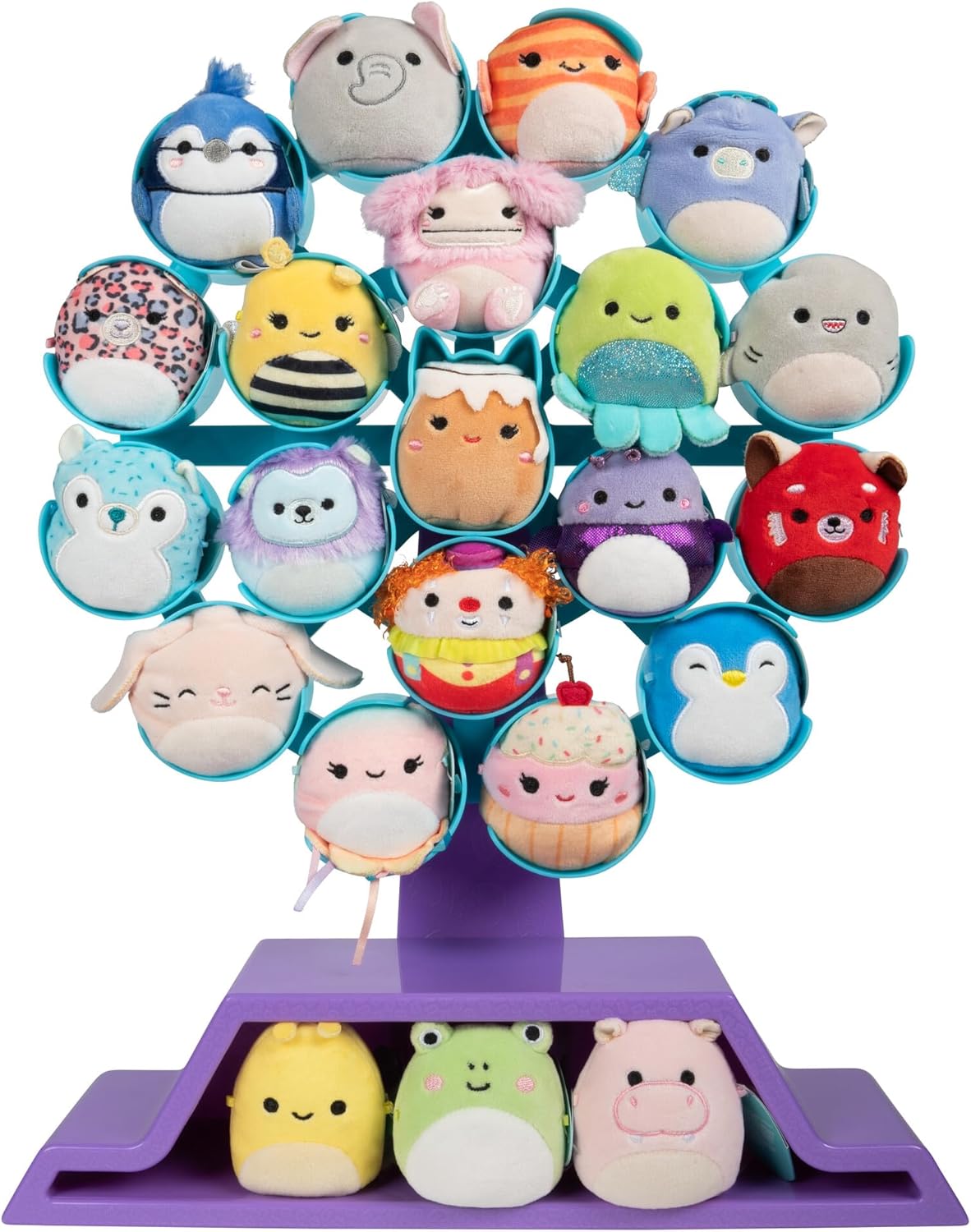 Squishmallows Micromallows Ferris Wheel Display Set with 22 Toys