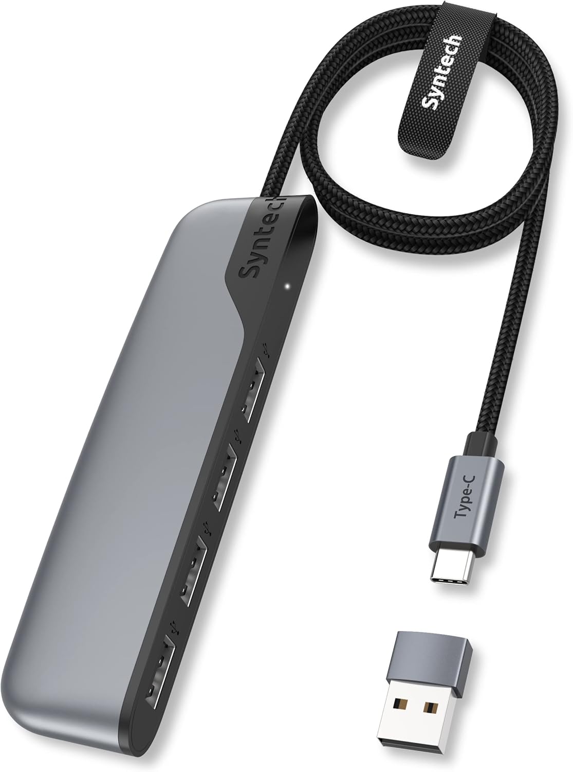 Syntech 4-Port USB Hub: Extends USB C Connectivity