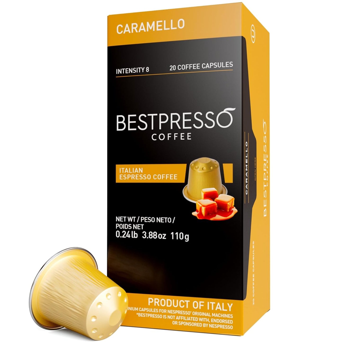 Certified Genuine Espresso Caramel Pods - 120 Count