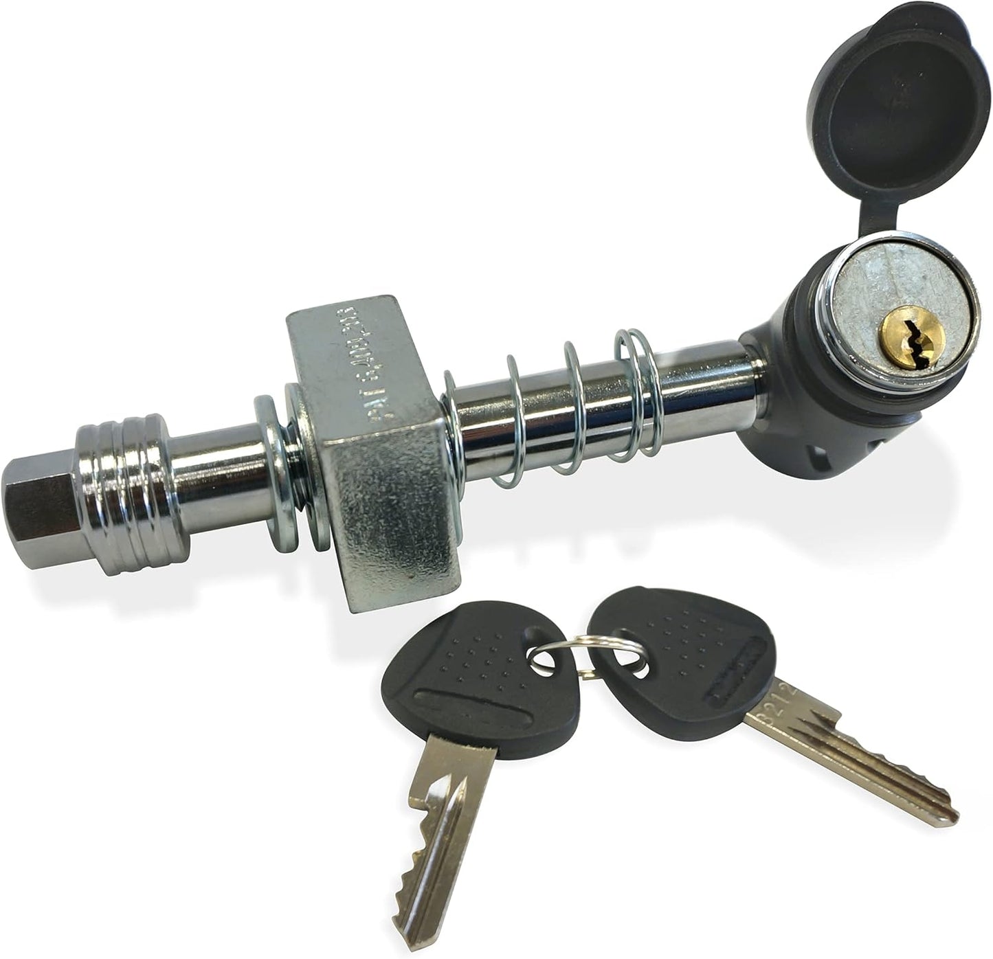 Keyless Press-on Locking Silent Hitch Pin for 2in Hitches
