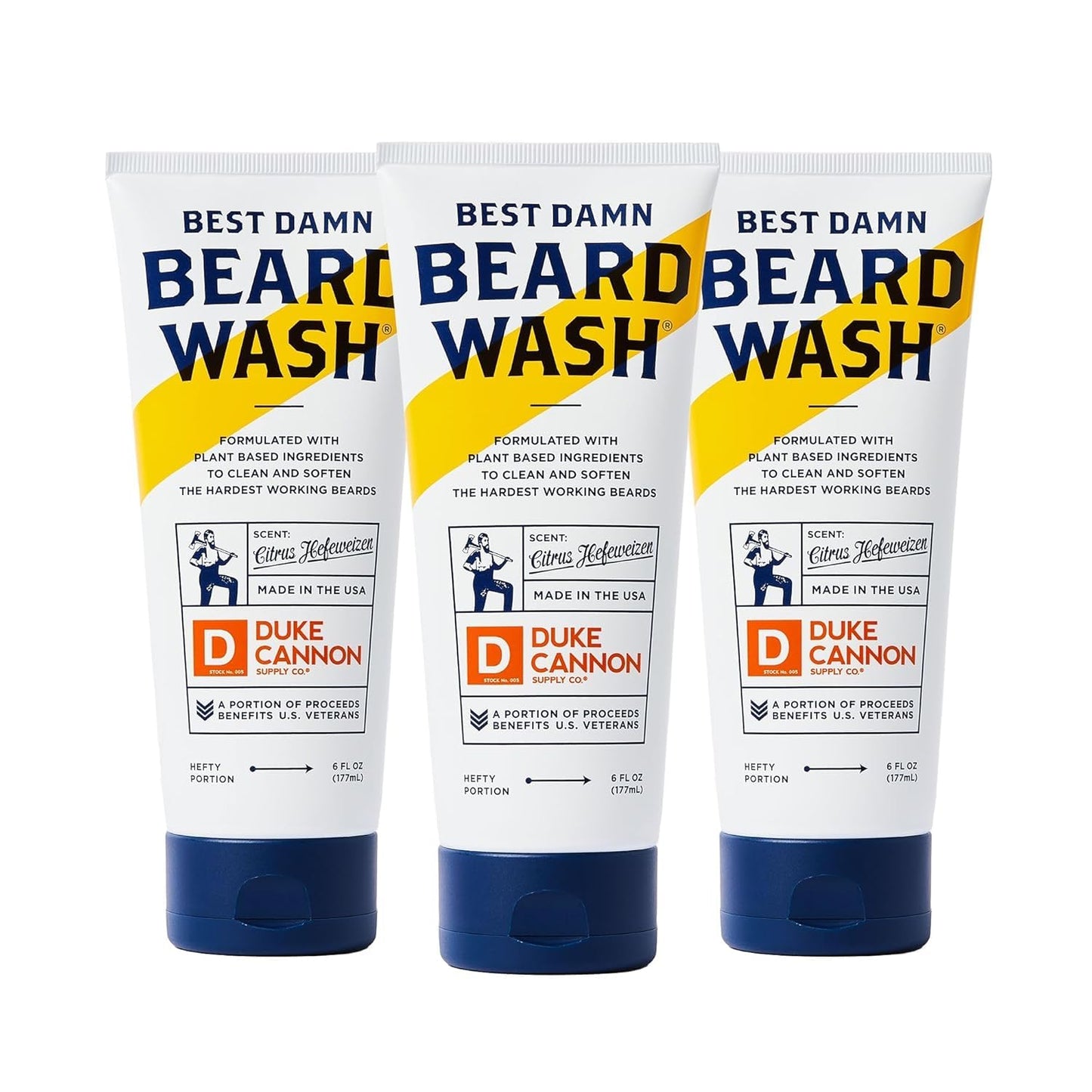 Duke Cannon Beard Wash Citrus Hefeweizen for Ultimate Care