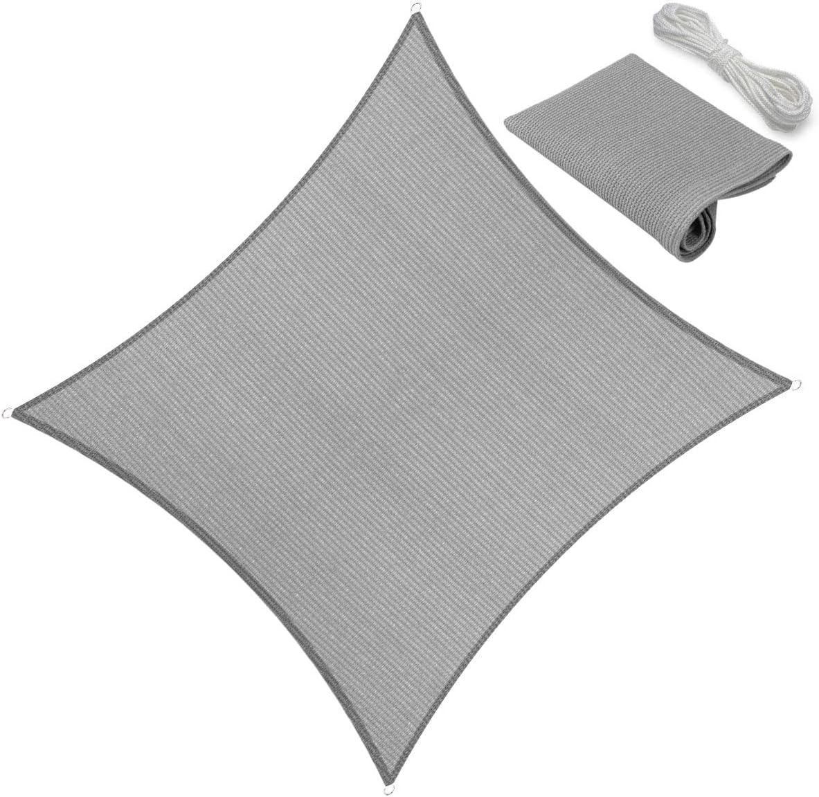 18ft x 18ft Sun Shade Sail Canopy for Outdoor Spaces and Gardens