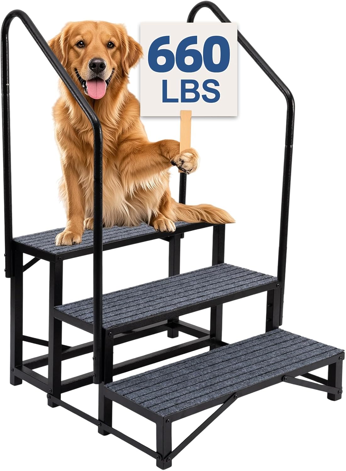 3-Step RV Steps with Dual Handrails for Safe Access Anywhere