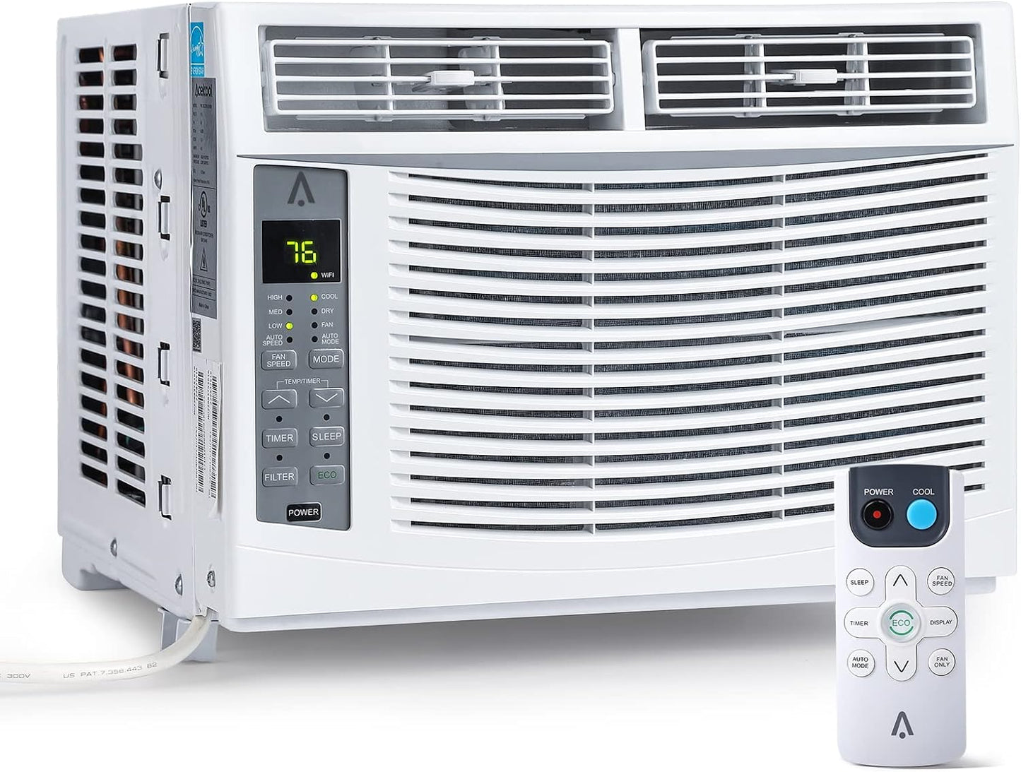 Acekool 6000 BTU Smart Window AC - Quiet, Energy Efficient