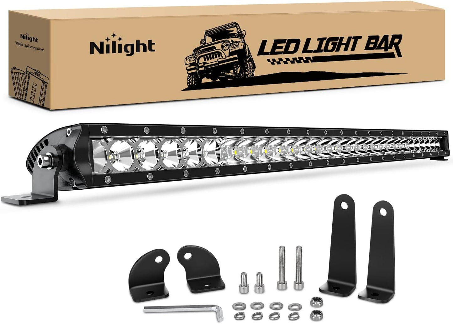 Nilight 31inch 150W Off Road LED Fog & Driving Light Bar