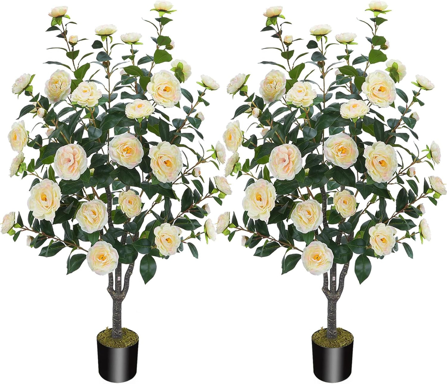 3.6FT Artificial Camellia Tree for Indoor and Outdoor Decor
