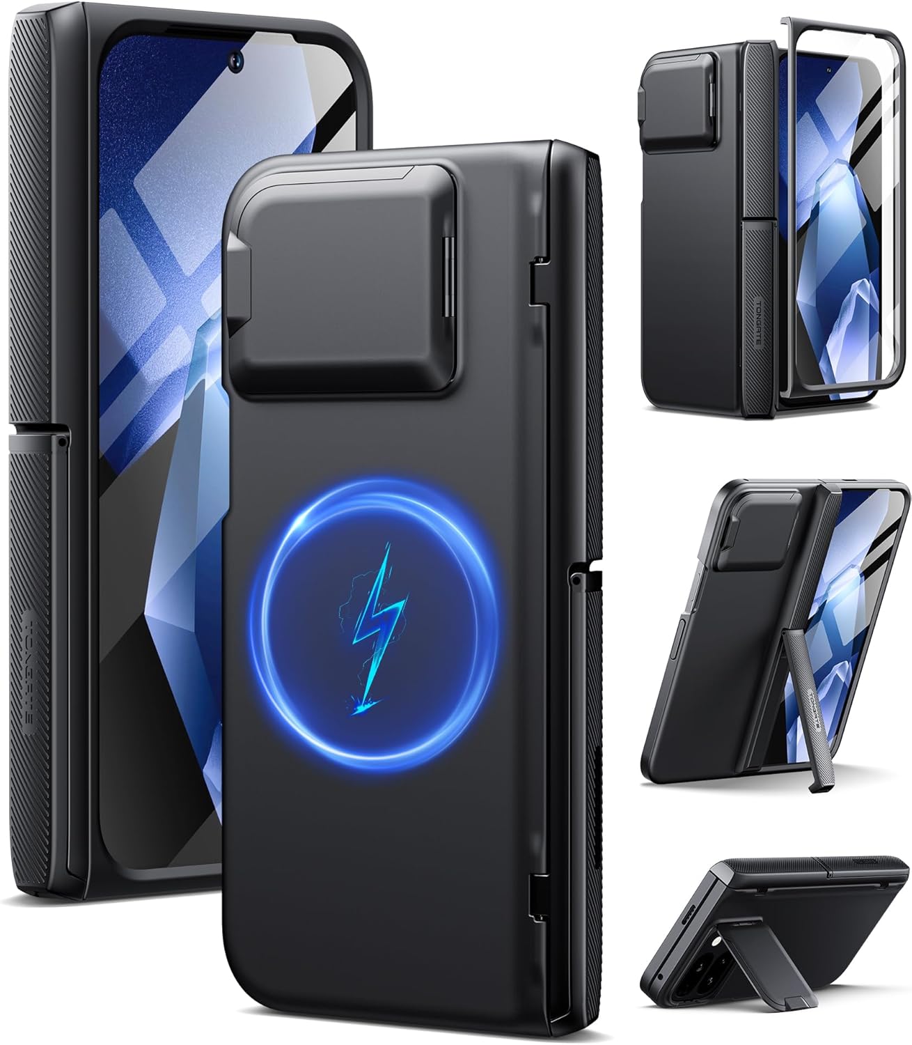 TONGATE Magnetic Case for Pixel 9 Pro Fold with Hinge Protection